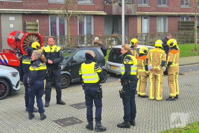 Zeer grote brand in woongebouw
