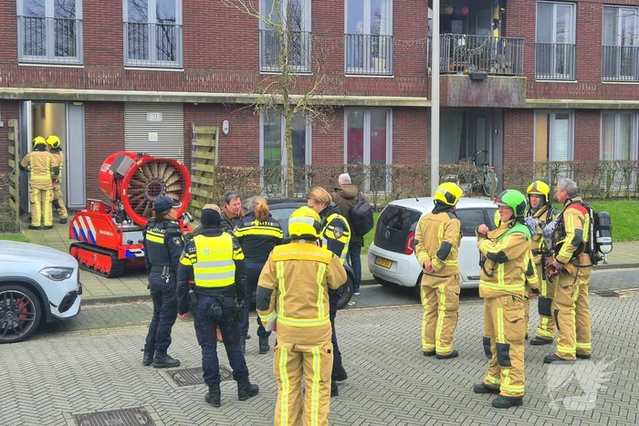 Zeer grote brand in woongebouw