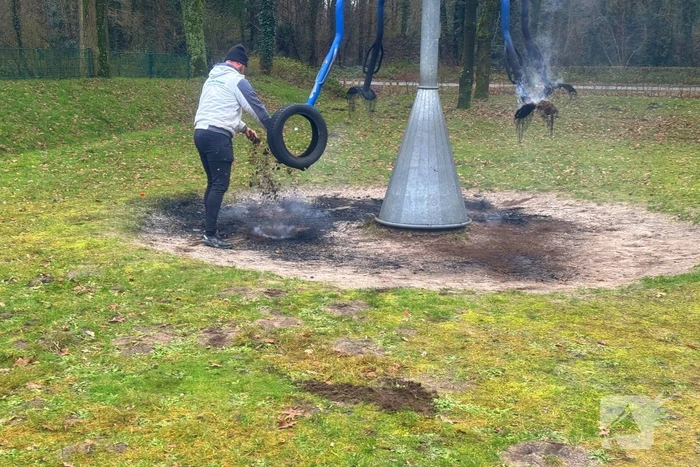 Brandstichting in speeltuin