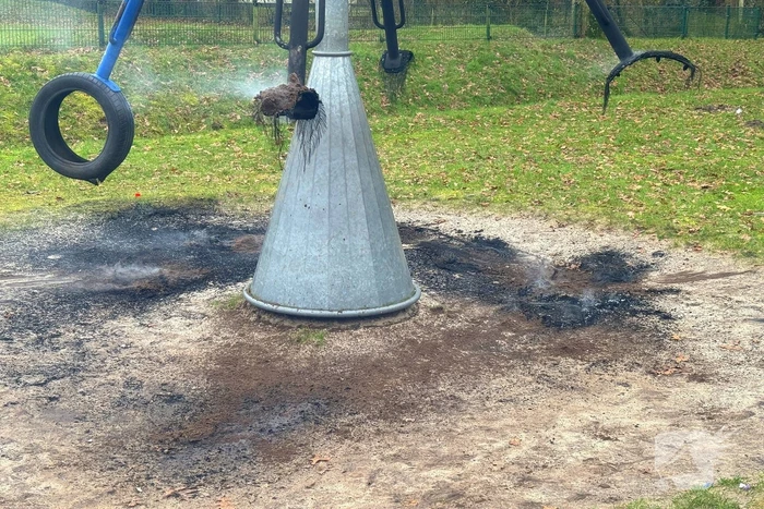 Brandstichting in speeltuin