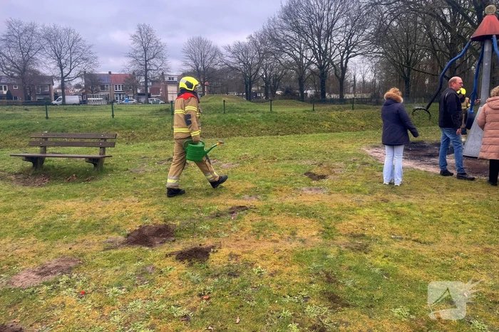 Brandstichting in speeltuin