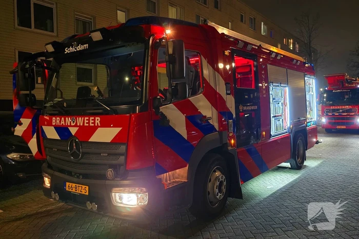 Veel Schade in appartementen gebouw na afsteken van vuurwerk