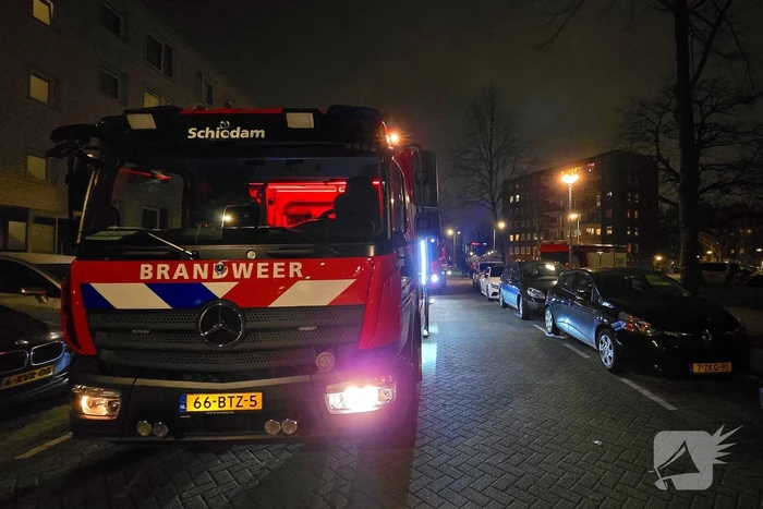 Veel Schade in appartementen gebouw na afsteken van vuurwerk
