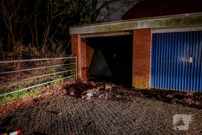 Brand in garage snel geblust