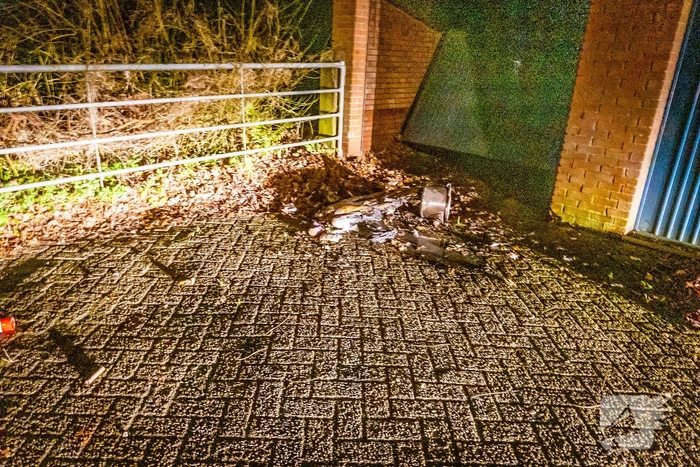 Brand in garage snel geblust