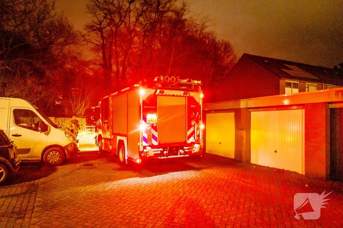 Brand in garage snel geblust