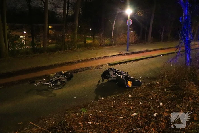 Ernstig ongeval tussen motorrijder en fietser