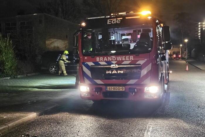 Beginnende autobrand snel geblust