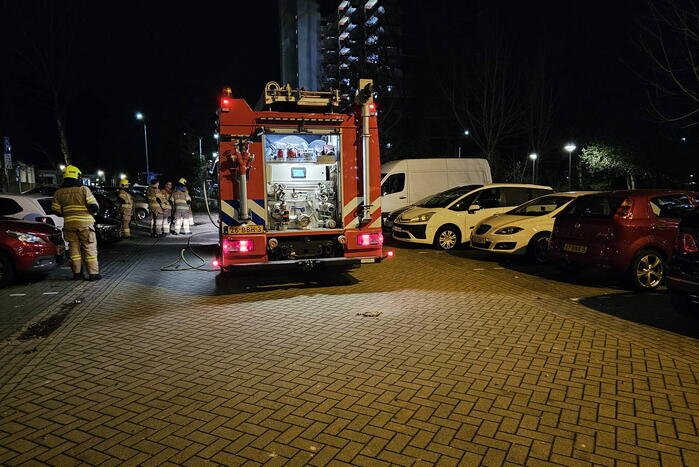 Afvalbrand snel geblust