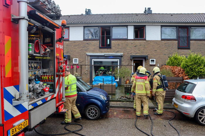 Brand in woning snel onder controle