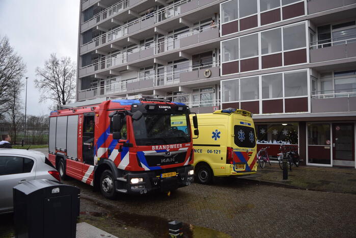 Flatwoning geventileerd na brand