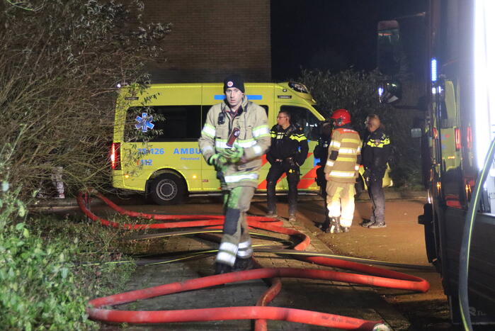 Persoon gewond bij brand in slaapkamer