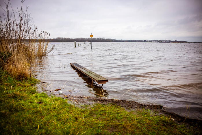 Hoogwater in de polder