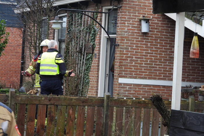 Brand in schoorsteen snel onder controle