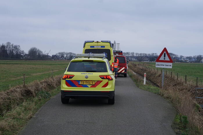 Zoekactie nadat scooter wordt aangetroffen in het water