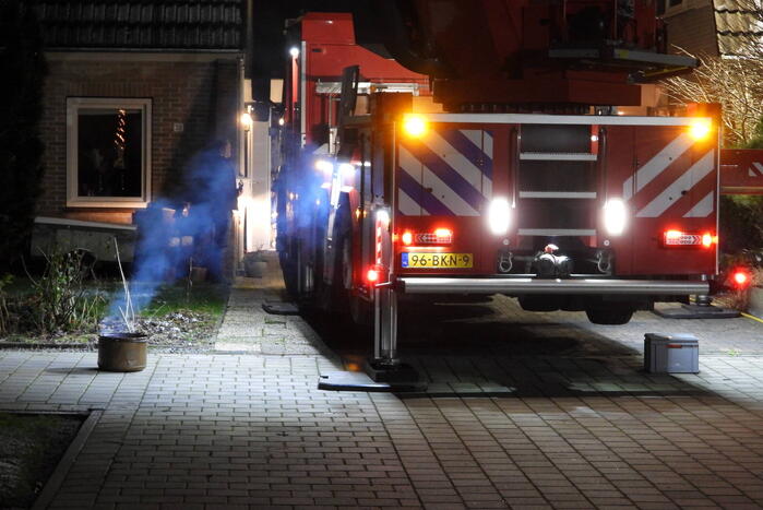 Flinke rookontwikkeling bij schoorsteenbrand