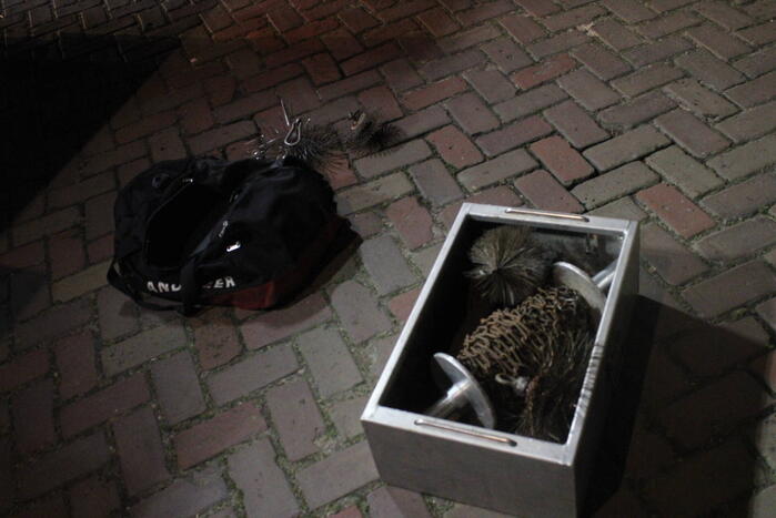 Brandweer ingezet voor een brand in schoorsteen