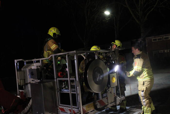 Brandweer ingezet voor een brand in schoorsteen