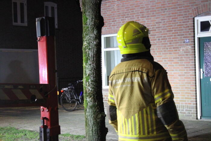 Brandweer ingezet voor een brand in schoorsteen