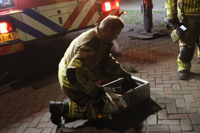 Brandweer ingezet voor een brand in schoorsteen