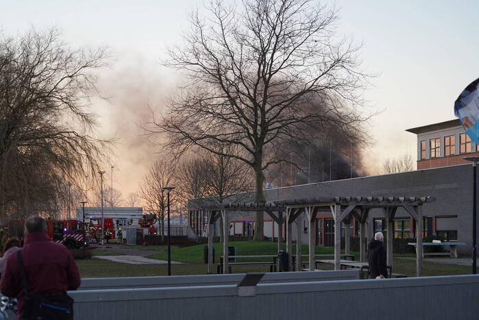 Grote brand in schoolgebouw