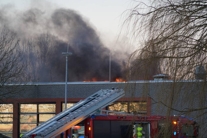 Grote brand in schoolgebouw