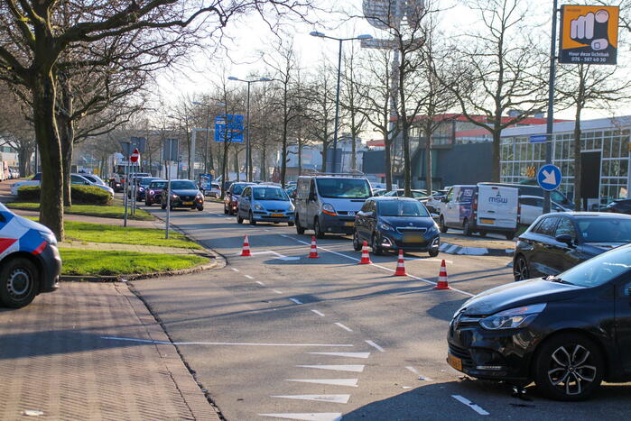 Verkeershinder door aanrijding