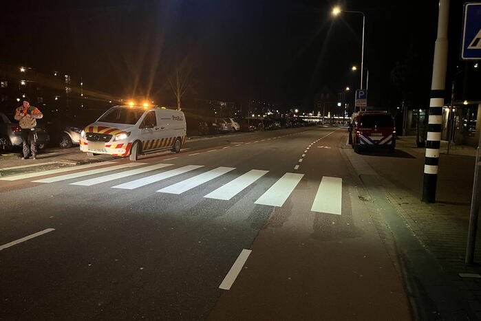 Lekkende gasleiding onder spoor vat vlam