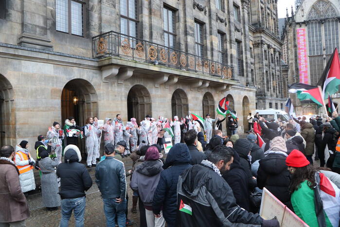 Grote opkomst bij pro Palestina demonstratie
