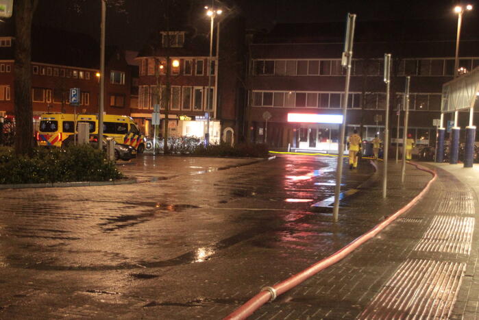 Hevige rookontwikkeling bij grote brand