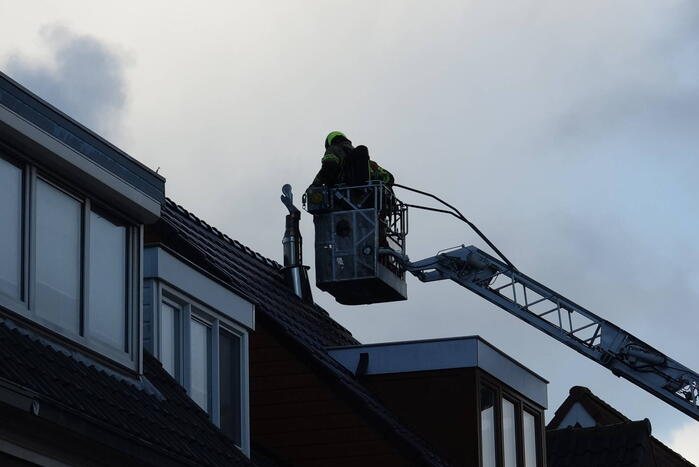 Brandweer ingezet voor schoorsteenbrand