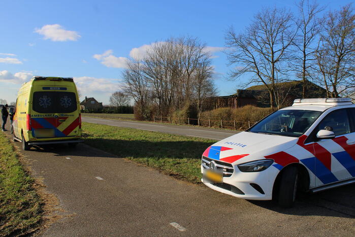 Scooterrijder gewond bij frontale aanrijding