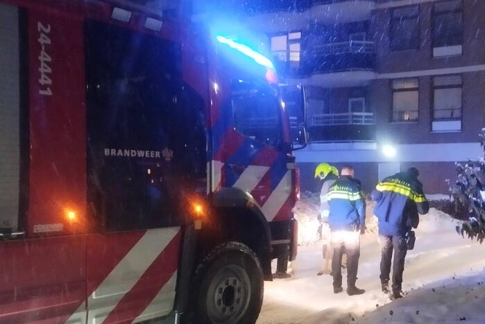 Brand appartementencomplex snel onder controle