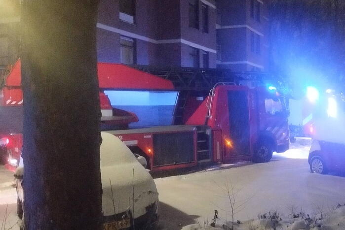 Brand appartementencomplex snel onder controle