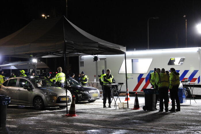 Veel voertuigen gecontroleerd bij grote verkeerscontrole