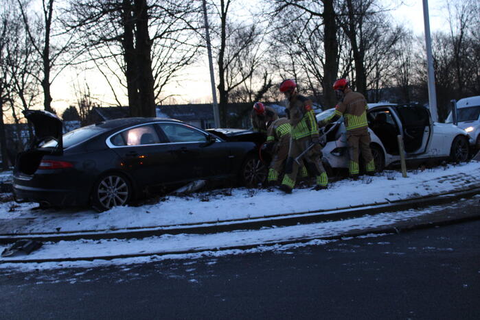 Gewonden bij ongeval op rotonde
