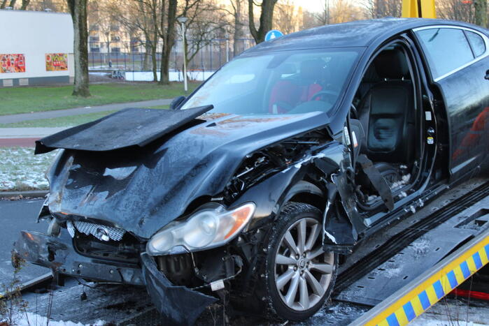 Gewonden bij ongeval op rotonde