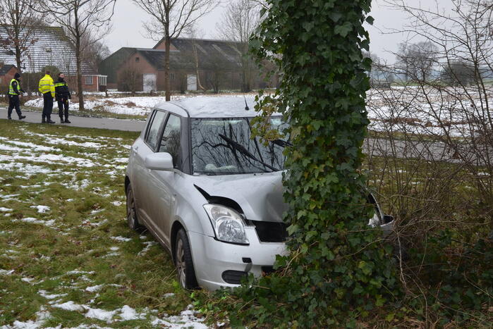 Zwaargewonde bij eenzijdig ongeval