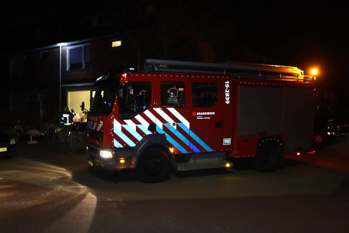 Brandweer ingezet voor brandende plant