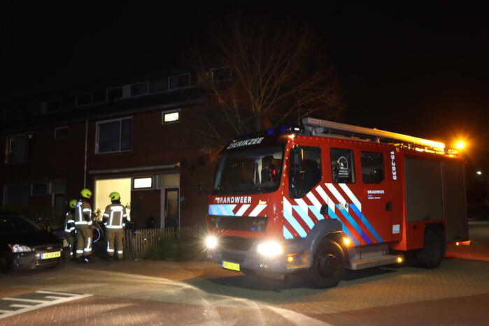 Brandweer ingezet voor brandende plant