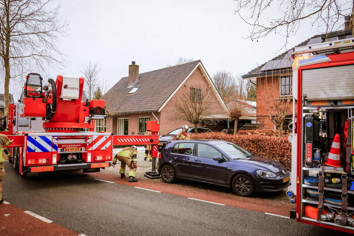 Veel bekijks bij schoorsteenbrand