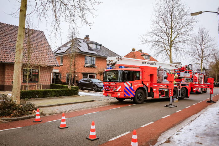 Veel bekijks bij schoorsteenbrand