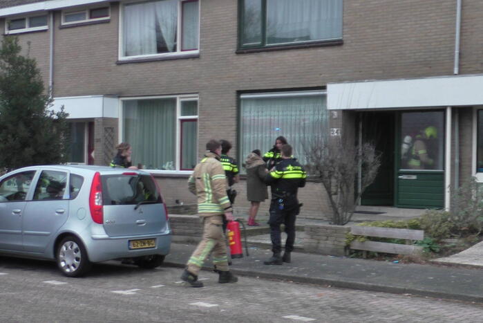 Kleine brand in meterkast van woning