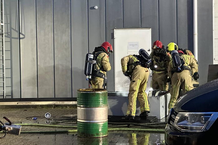 Fiets accu's vatten vlam