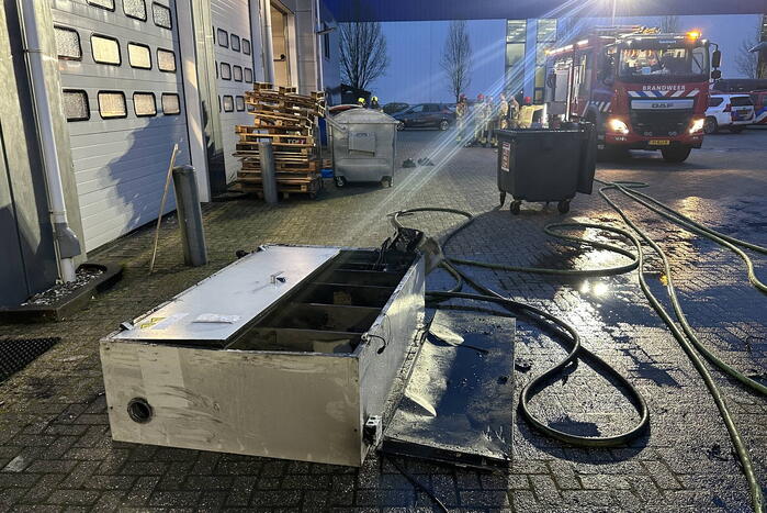 Fiets accu's vatten vlam