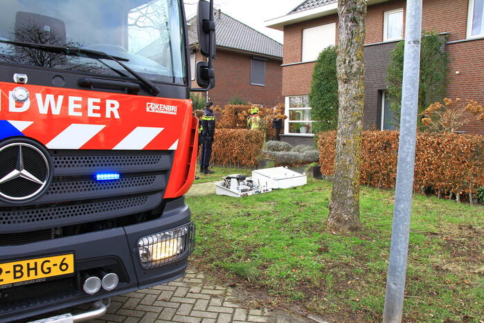 Brand veroorzaakt door werkzaamheden voor warmtepomp
