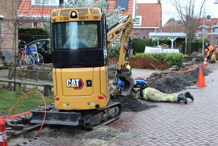 Opnieuw gaslekkage na werkzaamheden voor glasvezelaanleg