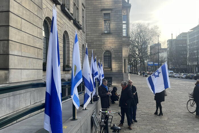 Zeer kleine opkomst bij pro Israëlische demonstratie