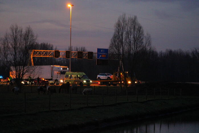Flinke vertraging door ongeval op snelweg