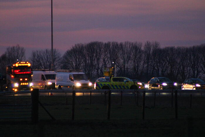 Flinke vertraging door ongeval op snelweg